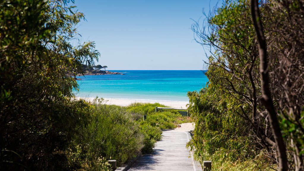 image of white sand beach
