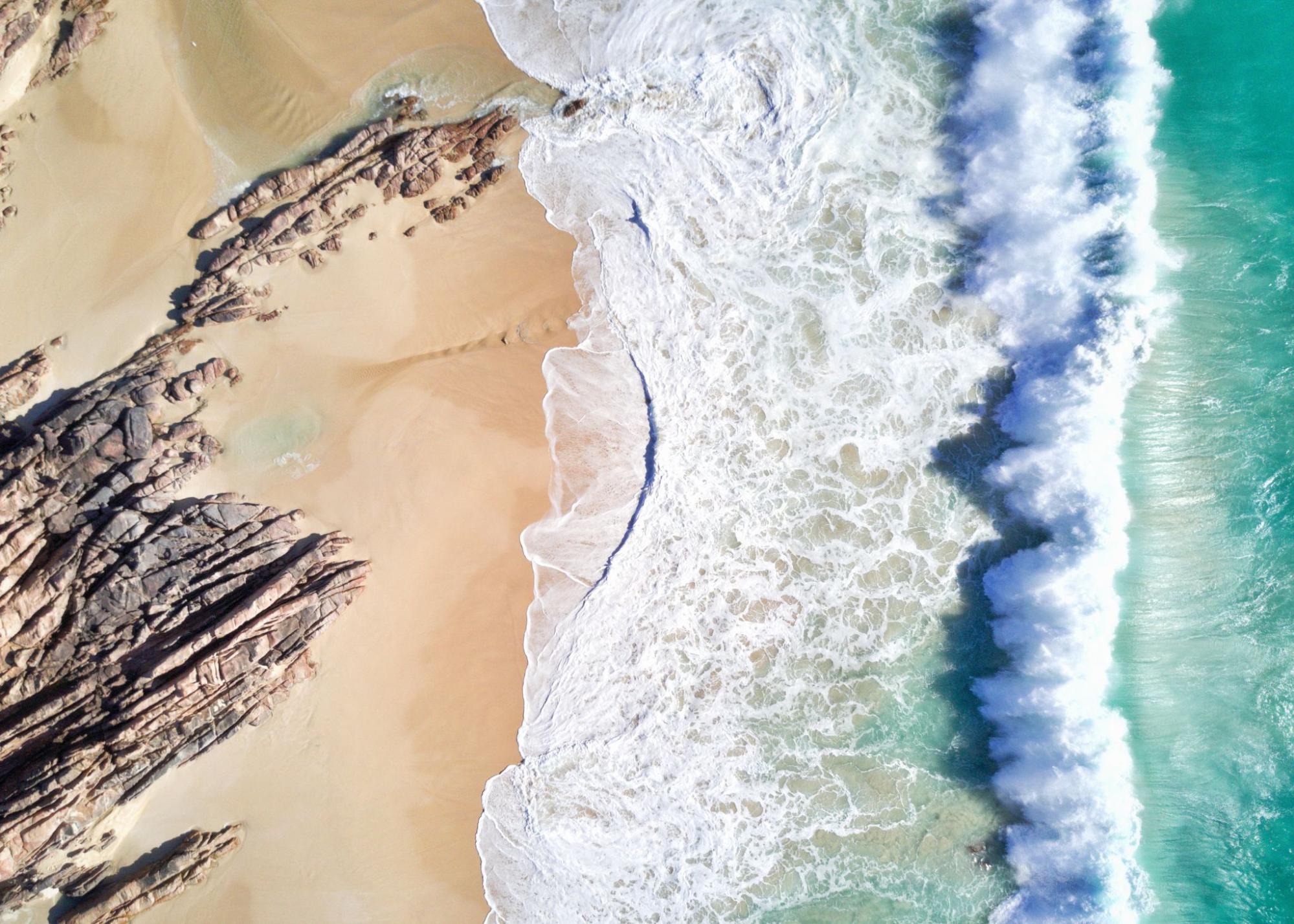 Aerial View of Beach in Yallingup