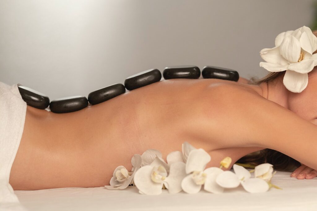 Relaxing at wellness centres