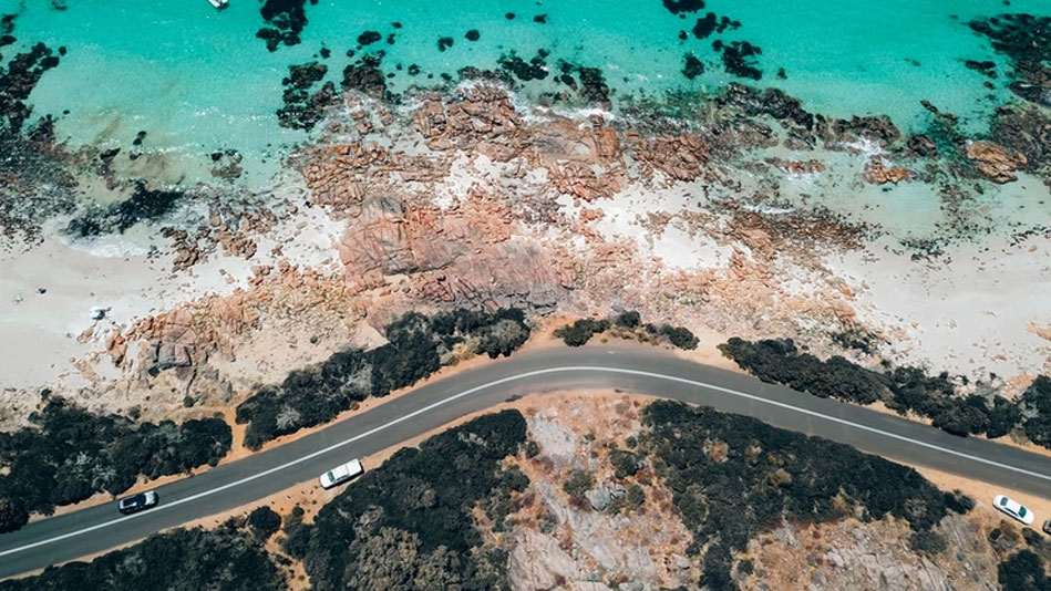 scenic drive in Eagle Bay
