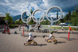 Kidsworx at the Olympic Plaza during Crankworx