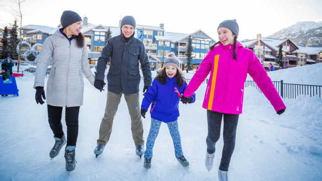 Skating at Whistler Olympic Plaza