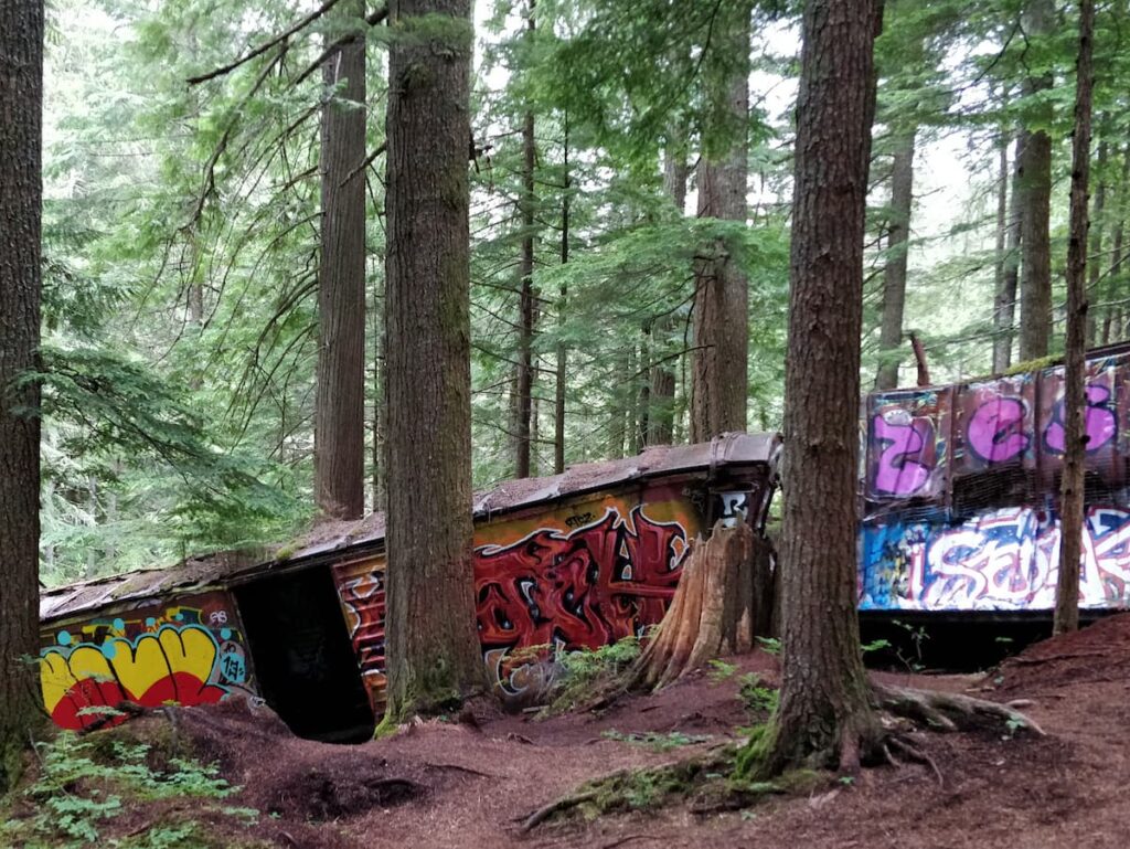 Train Wreck, Whistler hiking trail 