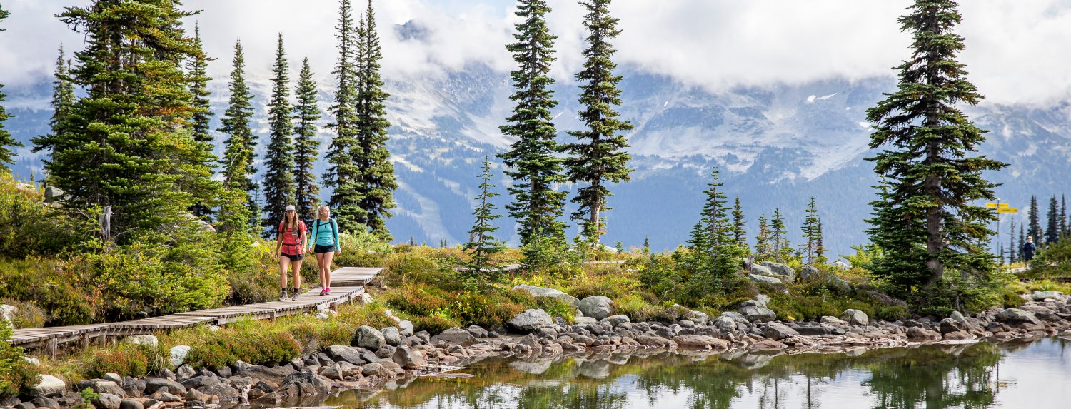 Alpine hiking on Whistler Blackcomb