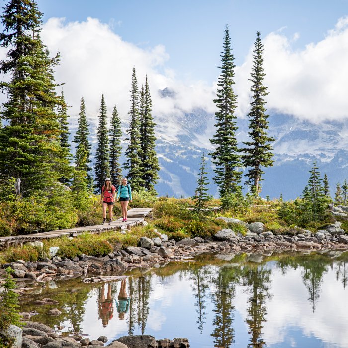 Hiking on Whistler Blackcomb